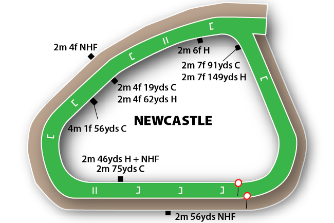Newcastle course map